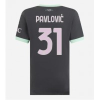 Dres AC Milan Strahinja Pavlovic #31 Tretina pre Ženy 2024-25 Krátky Rukáv